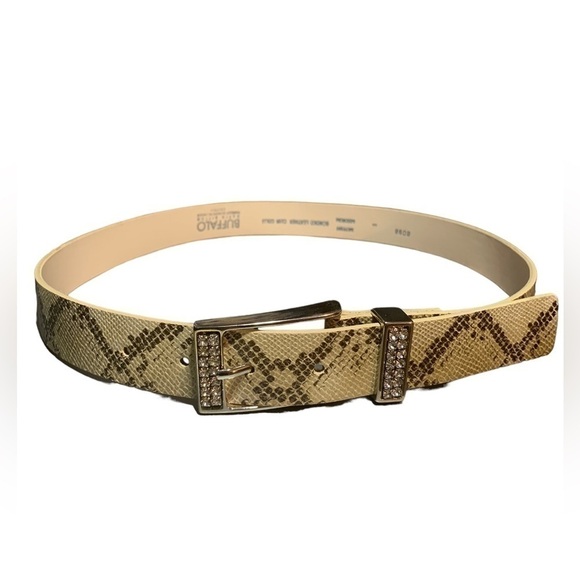Buffalo Faux Python Rhinestone Belt - Picture 2 of 5